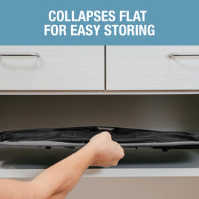 CleverMade 60L capacity in a compact 23-15-13.25 inch frame.
