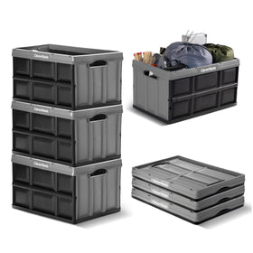 CleverMade 62L bin designed for bulk grocery haul and upright loading.