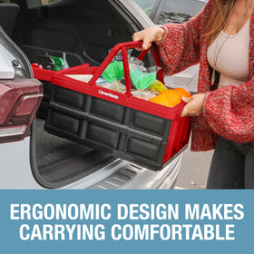 CleverMade 32L basket used for grocery haul or storage at home.