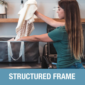 CleverMade Collapsible Laundry Tote ideal for RV camping and gear