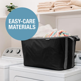 CleverMade Dorm-friendly Laundry Bin ideal for dorms or apartments.