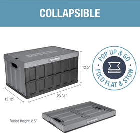 CleverMade fold-flat storage bin reduces closet clutter when not in use.
