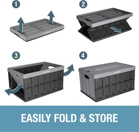 CleverMade heavy-duty bin supports 100 lbs during hauling