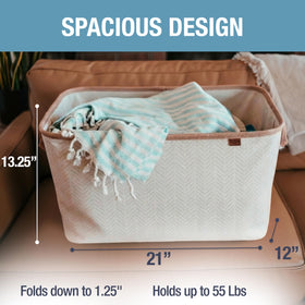 CleverMade LUXE cotton blend fabric with vegan leather accents