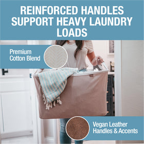 CleverMade LUXE reinforced handles for easy lifting