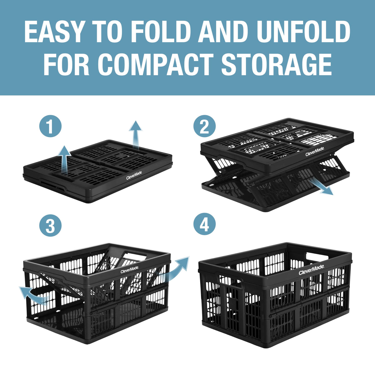 CleverMade Obsidian portable crate for on-the-go tasks.
