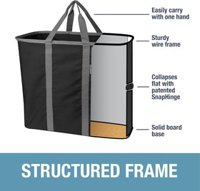 CleverMade soft handles provide comfortable carrying during transfers.