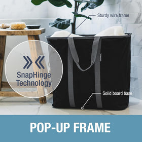 CleverMade space-saving under-bed storage ideal for small spaces and dorm rooms.