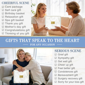 Clexela knitted heart gift card adds a personal touch to the gift.