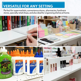 Clip Strip durable clear plastic divider suitable for bulk retail use