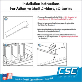 Clip Strip front lip usage to edge-store displays for quick merchandising updates