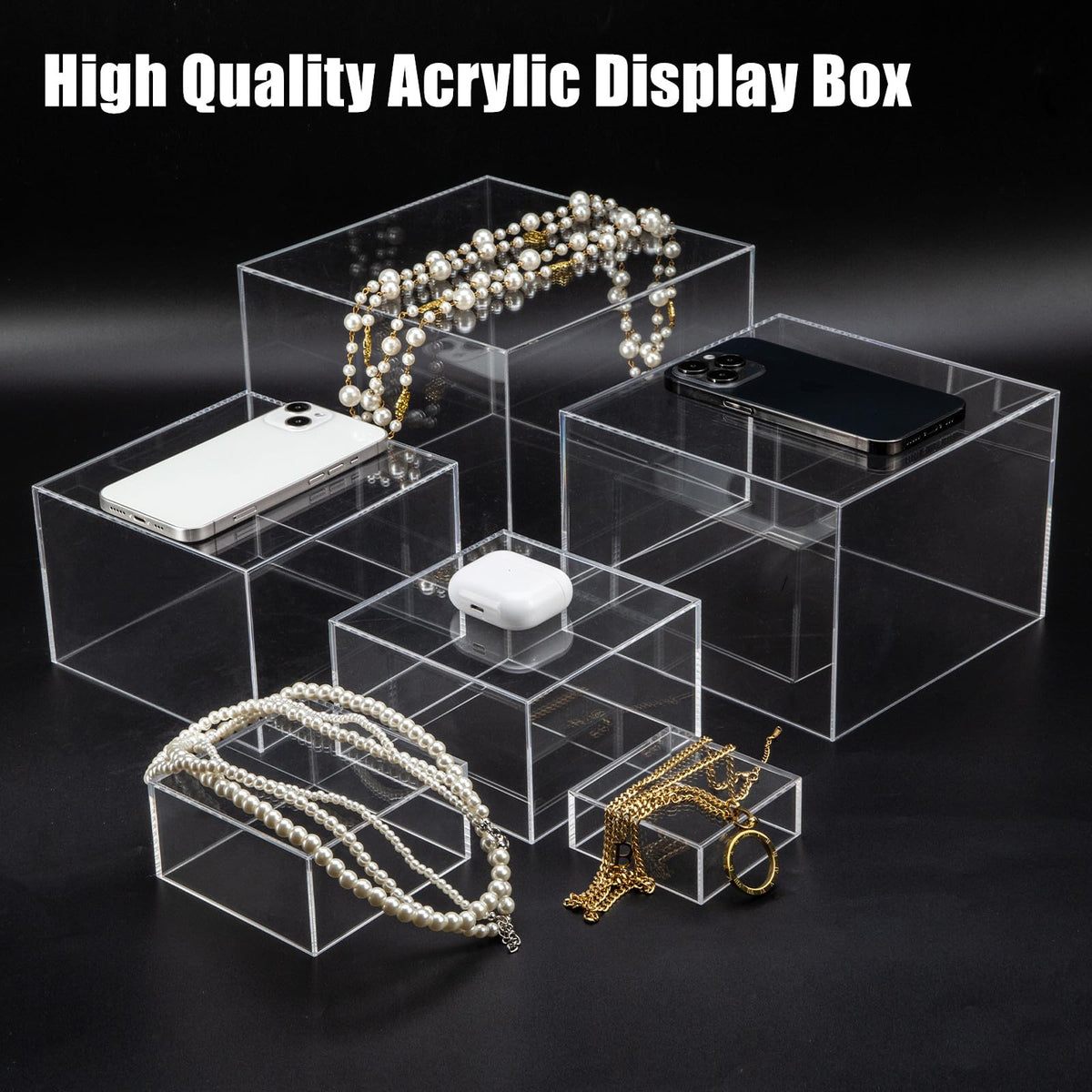 Cliselda clear display box 3x3x1 inch, perfect for tiny treasures and seeds.