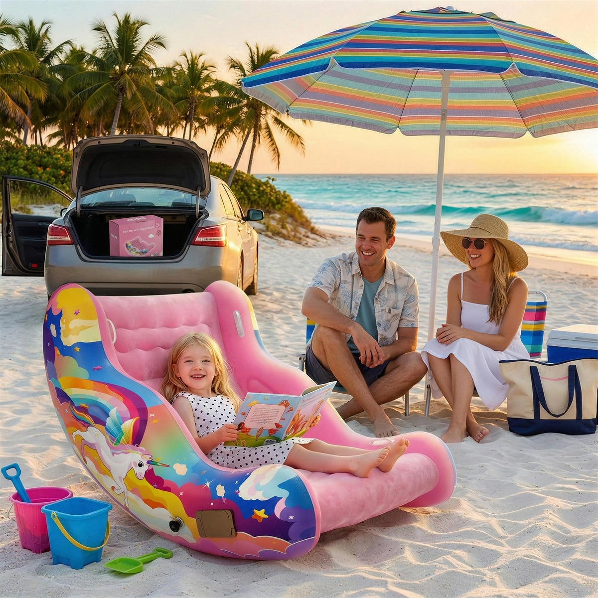 CLIYYD sensory chair offers gentle rocking and proprioceptive input.