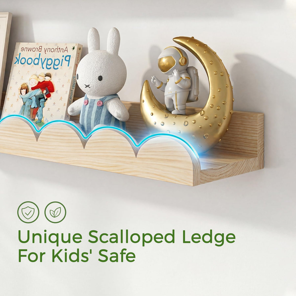 CLLASOU shelves include detachable spherical hooks for quick organization.
