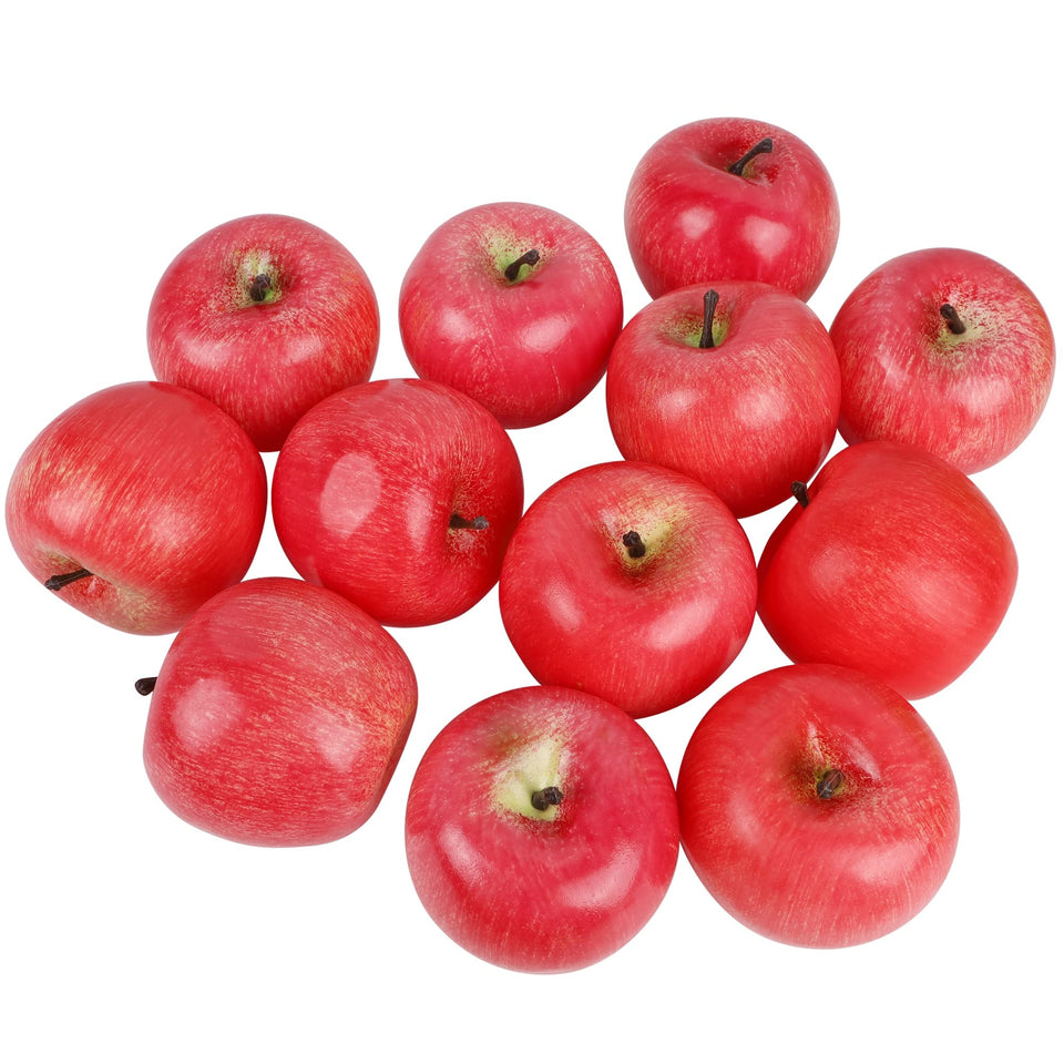 Cllayees artificial apples set of 12 for natural-looking kitchen display.
