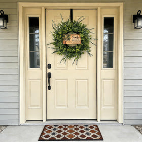 Cllenarun 26-inch wreath diameter makes a bold focal point for doors