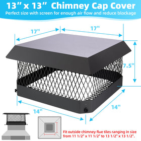 CLLOMAGY chimney cap mesh screen blocks rain and leaves while boosting vent protection.