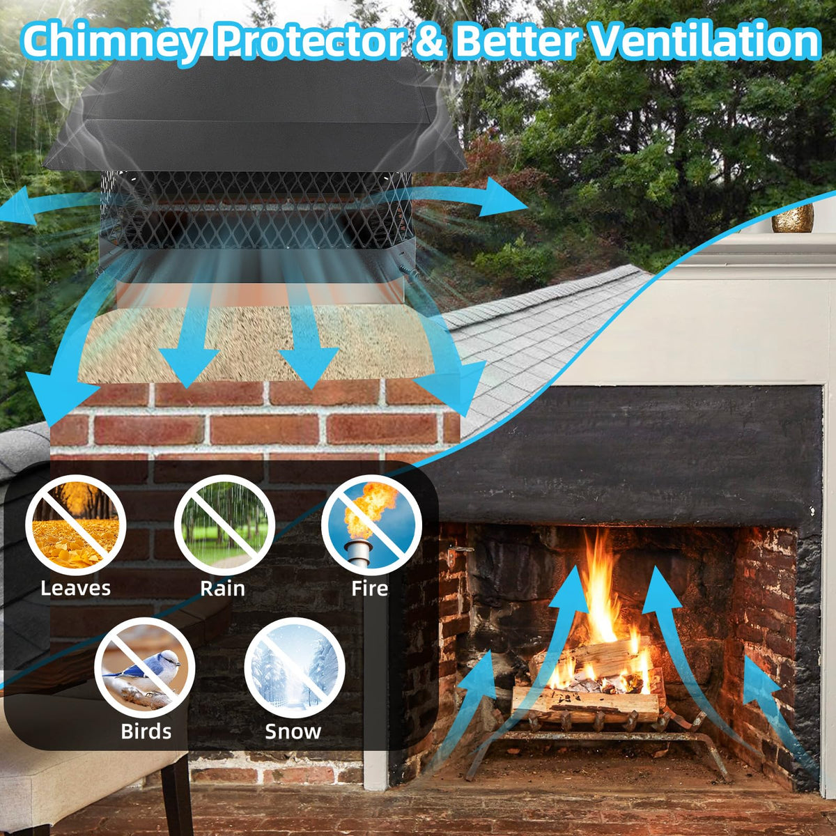 CLLOMAGY wide-application example for brick, clay, and masonry chimneys