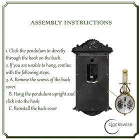 Clockswise compact vintage clock, fits small spaces and decor schemes.