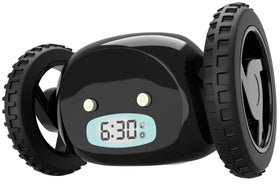 Loud digital alarm on CLOCKY for a clear wake-up cue