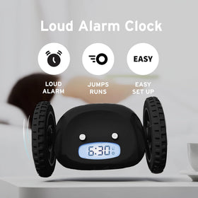 CLOCKY jumps and rolls to rouse heavy sleepers