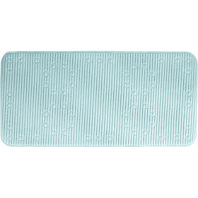 Clorox bath mat shown securing safety on tub surfaces.