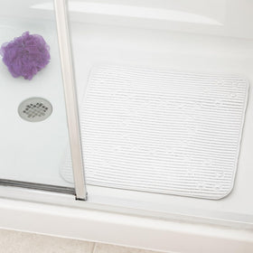 Clorox Cushioned Shower Mat includes antimicrobial agents to inhibit mold.