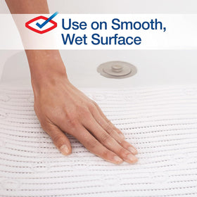 Clorox Duck Cushioned Shower Mat close-up shows thick soft surface for comfortable steps.