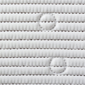 Clorox Duck Cushioned Shower Mat sized 17x36 inches fits standard tubs.