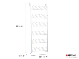 ClosetMaid 8040 depth five inches fits slim spaces