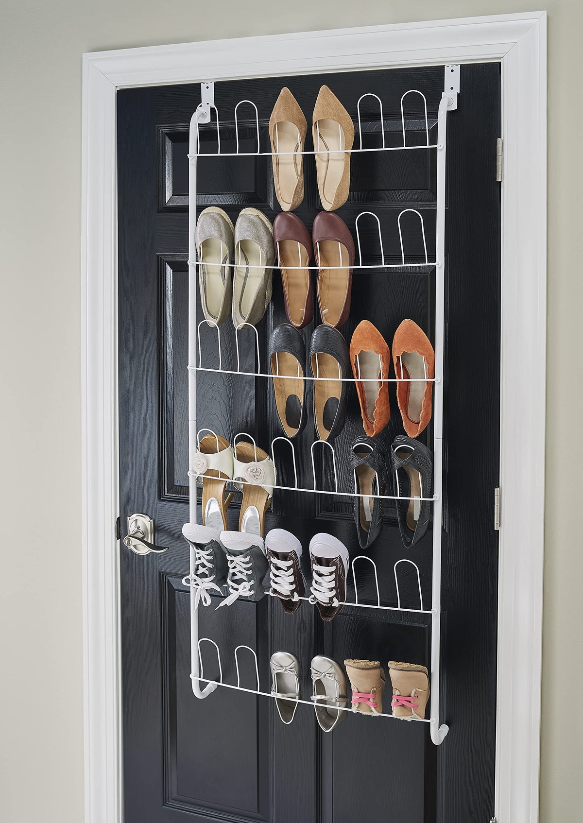 ClosetMaid 8040 height 58 inches tall shoe rack for tall closets