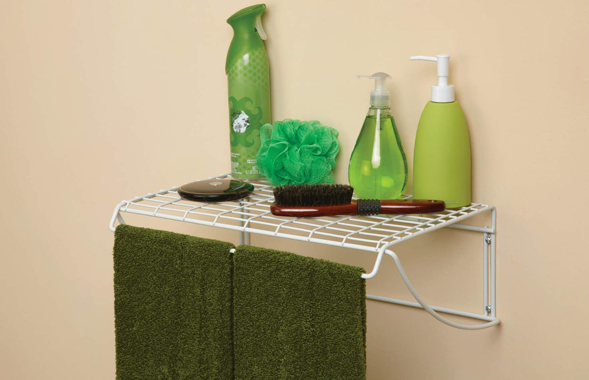 ClosetMaid 8278 laundry-hanger space demonstrates expanded hanging area