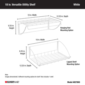 ClosetMaid 8278 installation hardware included for quick setup