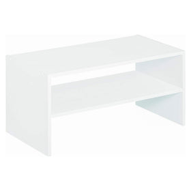 ClosetMaid 8993 stackable horizontal organizer in white for space-saving closet storage.