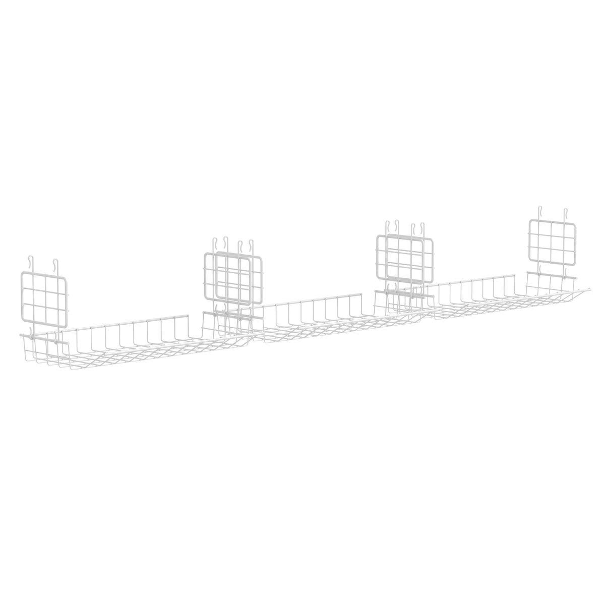 ClosetMaid Hideaway behind-hanger wire shelf shows quick-install design saves closet space