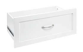ClosetMaid SuiteSymphony drawer front highlights shaker style for organized closet spaces.