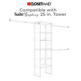 ClosetMaid SuiteSymphony tower with drawers maximizes wardrobe organization.