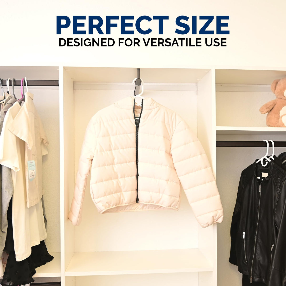 ClosetSelect multi-use hangers ideal for suits and dresses.