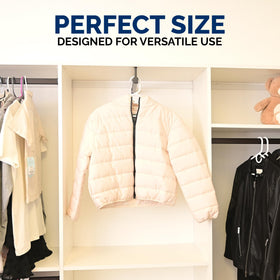 ClosetSelect multi-use hangers ideal for suits and dresses.