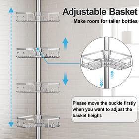 Clothink adjustable height shower pole makes setup quick and versatile for various spaces.