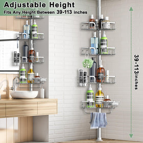 Clothink stainless steel shower shelves resist rust in humid bathrooms.