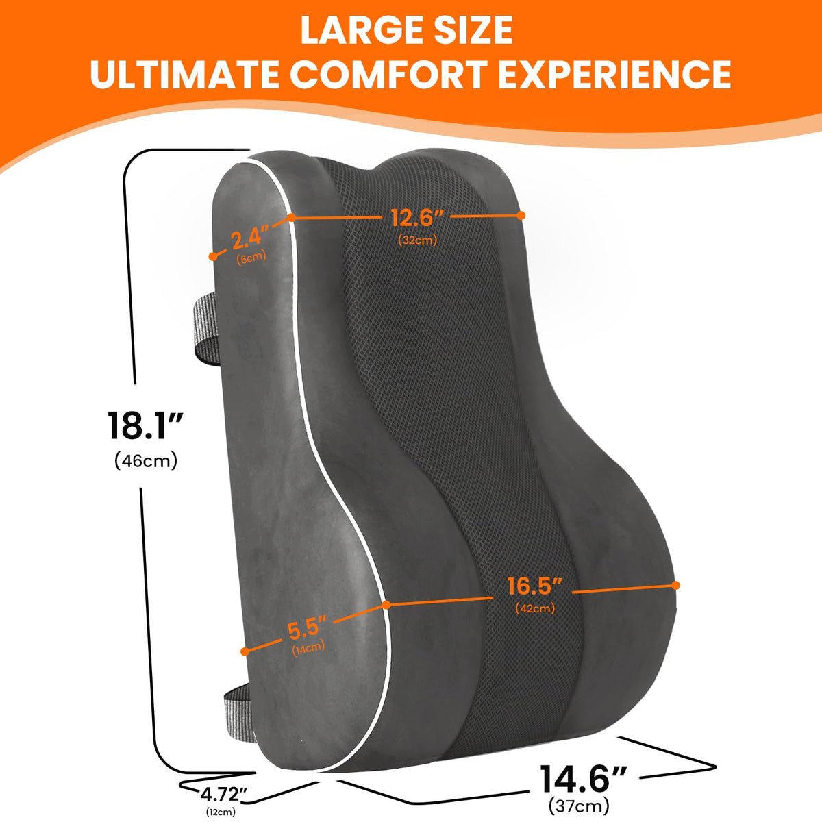 CloudBliss car seat use demonstrates portable lumbar support