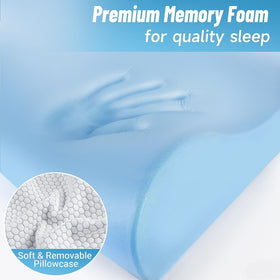 CloudBliss ergonomic neck contour supports head and shoulders for better alignment