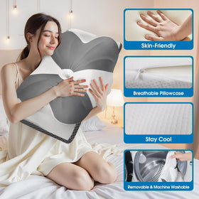 CloudBliss hollow-center design relieves neck tension and supports circulation.