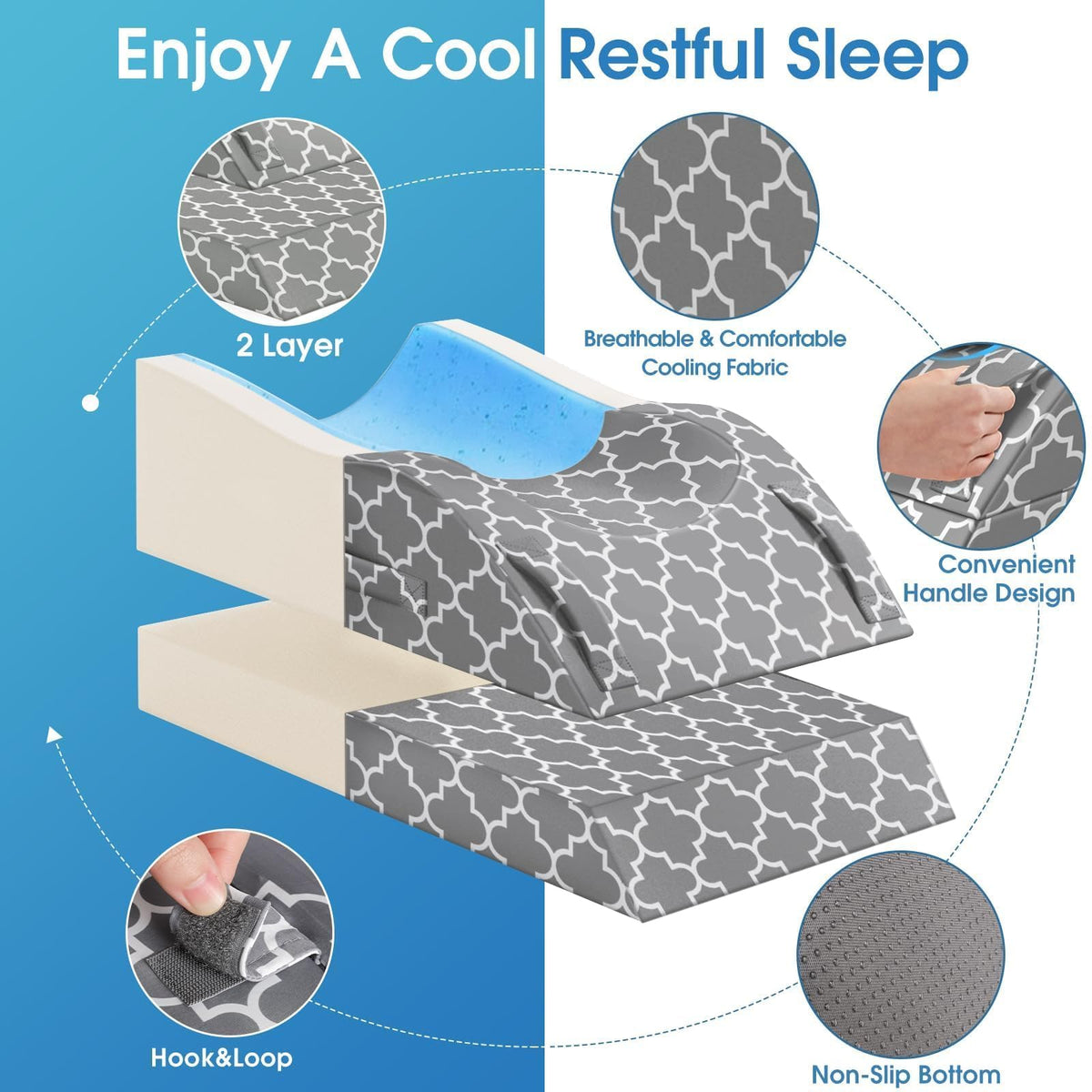 Non-slip bottom base prevents shifting during use.