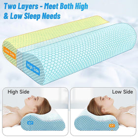CloudBliss neck pillow supports side, back, and stomach sleepers