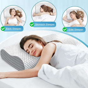 CloudBliss gift-ready orthopedic pillow suits diverse sleep styles