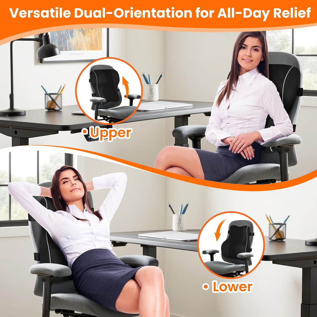CloudBliss pillow on a gaming chair supports long sessions with better posture