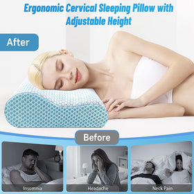 CloudBliss pillow with removable machine-washable cover for easy care