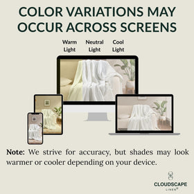 CLOUDSCAPE LINEN 8-layer muslin blanket highlights breathable fabric for all-season comfort